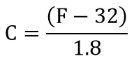 pasar de fahrenheit a celsius