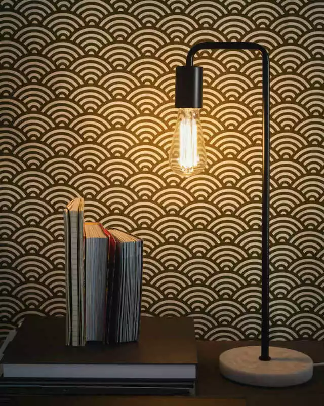 Tafellamp met een filament lamp
