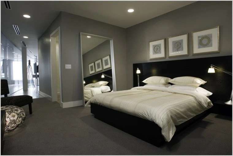 Diversos elementos de iluminación LED para dormitorios