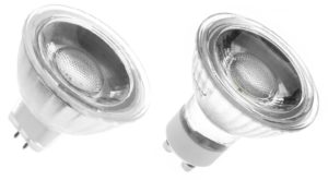 Lâmpadas LED com ligações MR16 e GU10