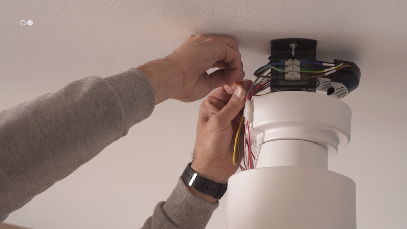 Collegamenti elettrici del ventilatore