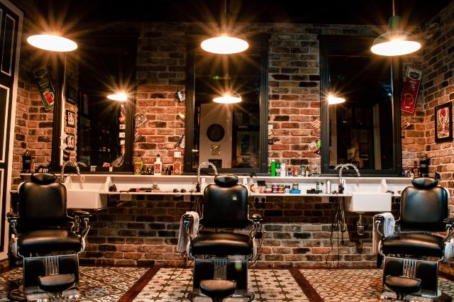 iluminación barbería