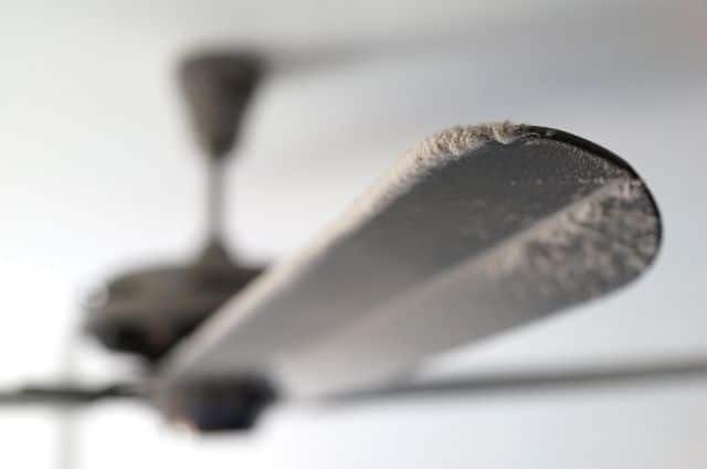 ventilador sucio