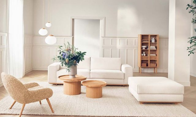 Wohnzimmer im nordischen Stil