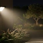 Foco proyector Led exterior en zona residencial