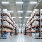 Iluminación LED para logística & venta al por mayor como solución eficaz para almacenes y salas de ventas Centro logístico y almacén con iluminación LED