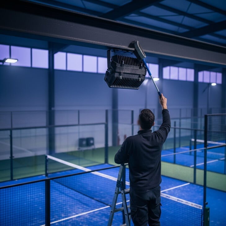 cuidado de foco proyector LED deportivo