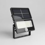 Proyector LED exterior con sensor de movimiento para fachadas residenciales, zonas industriales, parkings y jardines.
