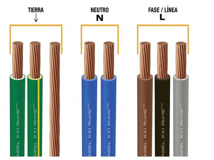 Kodowanie kolorów kabel elektryczny