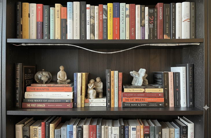 Tira LED colocada en una estantería se ha desprendido debido al impacto del calor.
