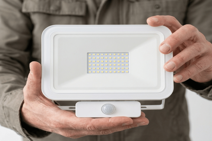 Foco proyector con detector de movimiento para reducir el consumo de energía
