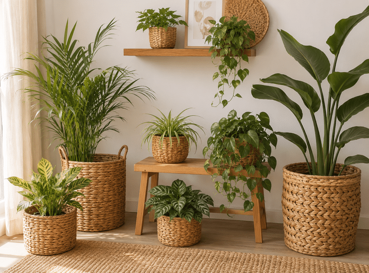 Natuurlijke planten gebruiken als decoratie