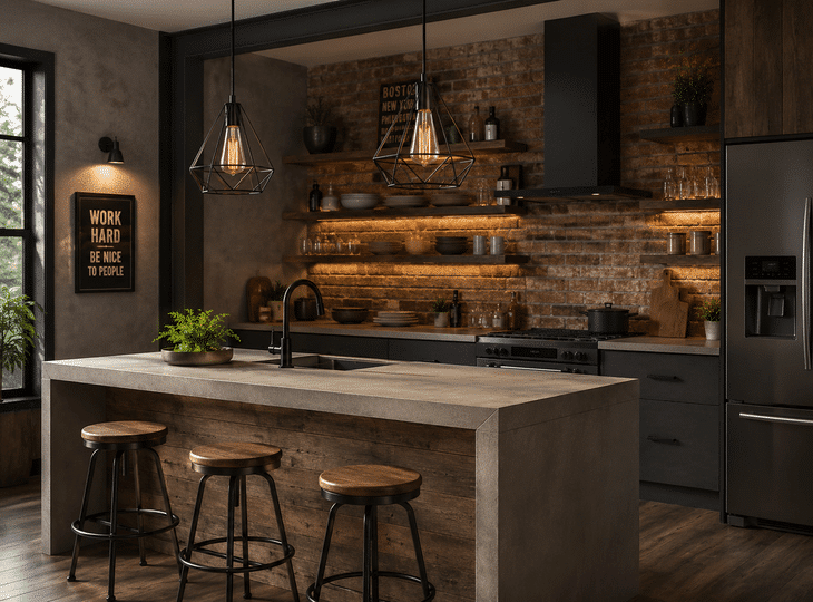 Como aplicar el estilo industrial en el hogar