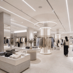 Tienda retail con iluminación LED