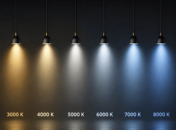 kleurtemperaturen om de visuele identiteit van het merk te creëren