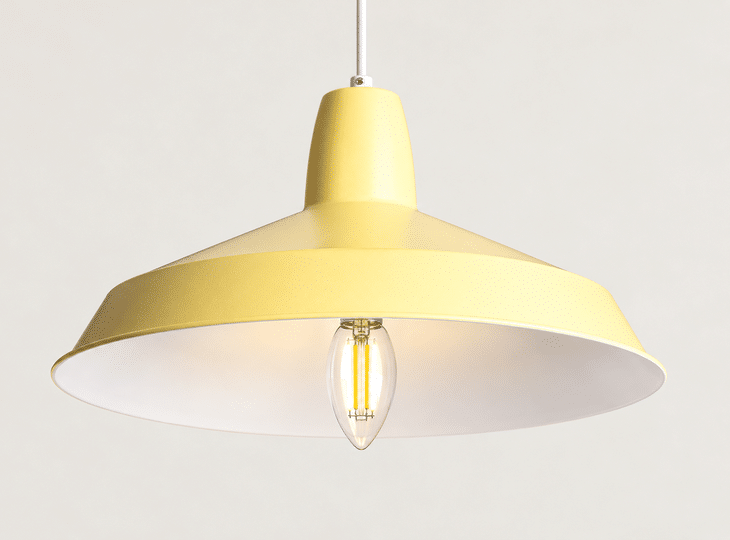 Pendant lamp with an E14 filament bulb