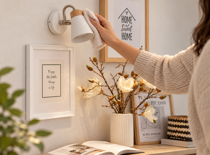 Nettoyage régulier de la lampe pour prolonger sa durée de vie