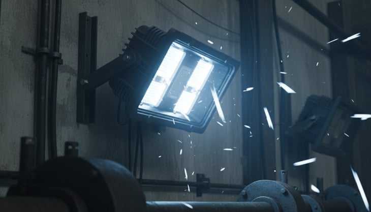 Projetor LED para exterior intermitente