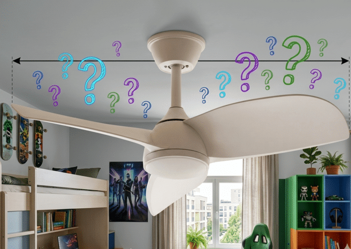 Diâmetro ideal da pá para um ventilador de teto