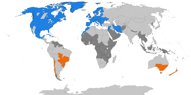 Uso del horario de verano en el mundo