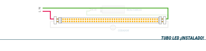 Conexão Tubos LED os dois cabos - Parte 3