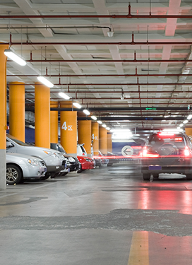 Iluminación garajes y parkings