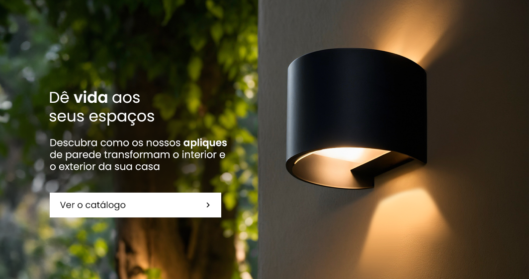 Apliques LED para interior e exterior