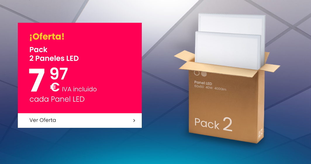 Promoción Pack 2 Paneles LED
