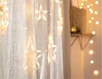 Cortinas de luces de Navidad