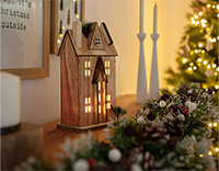 Figuras de Navidad con luces