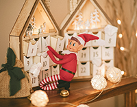 Figuras de Navidad con luces