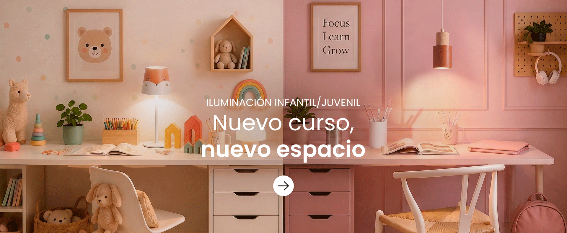 Lámparas infantiles, juveniles y para bebés