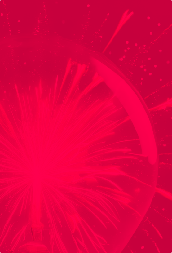 Imagem de fundo vermelho com fogo de artifício