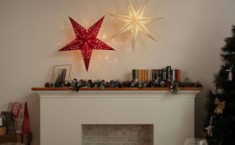 Estrelas de Natal com Luzes Integradas