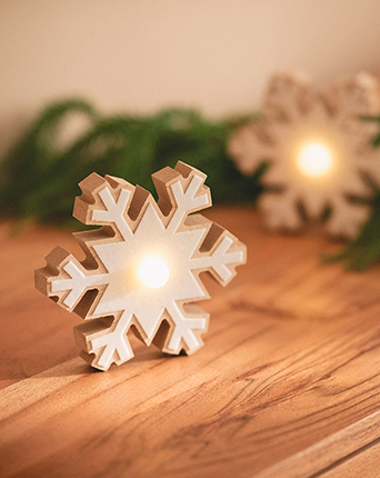 Figuras de Navidad con luces