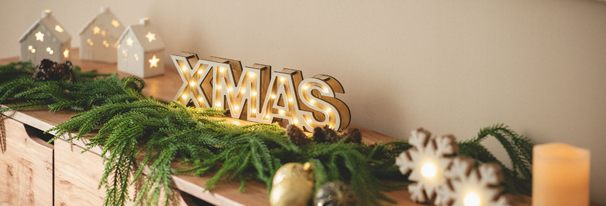 Fotografía con ambiente Navideño y iluminación LED