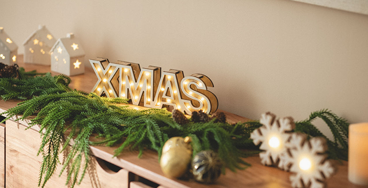 Fotografía con ambiente Navideño y iluminación LED