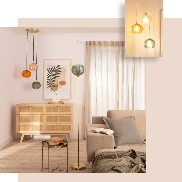 Crea una atmósfera acogedora y relajante con iluminación de interiores